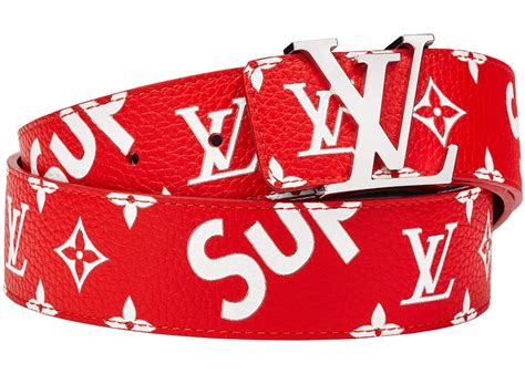 supreme louis vuitton prices belts|louis vuitton monogram belt.